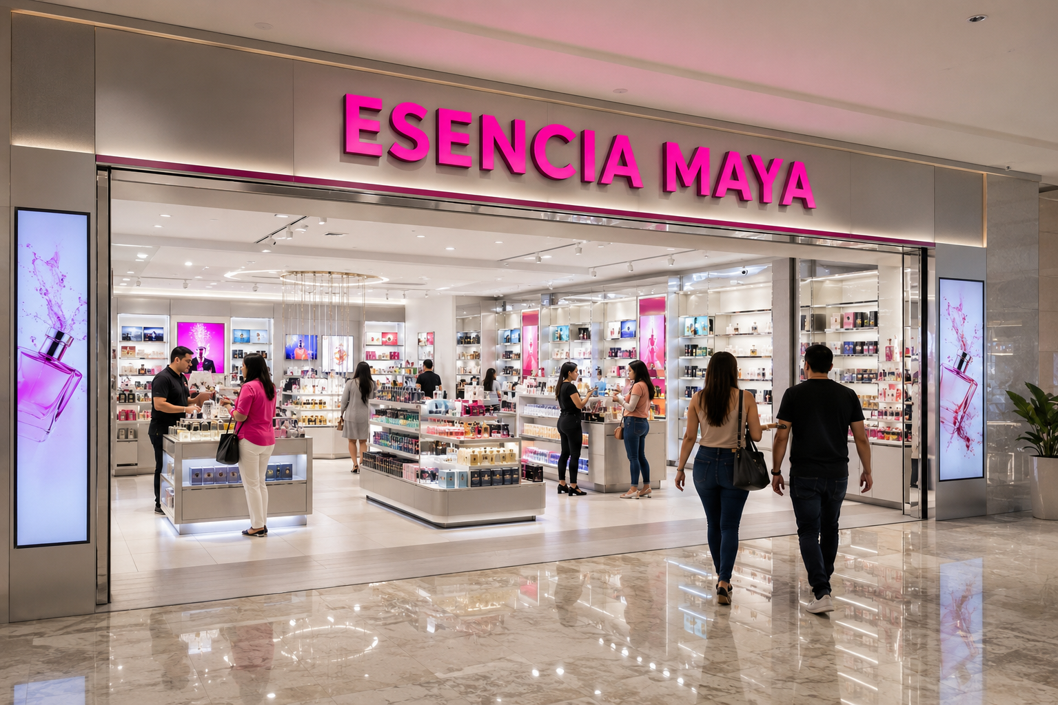 Fachada de la perfumería ESENCIA MAYA en Ciudad de México